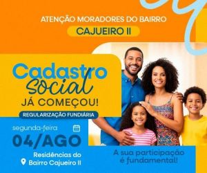 Prefeitura de Floriano inicia cadastramento social no bairro Cajueiro II a partir de 4 de agosto