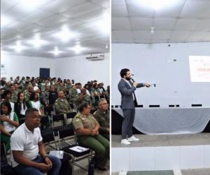 3º BPM de Floriano promove palestra sobre qualidade de vida e bem-estar com o Dr. Dennyson Martins