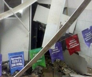 Homens explodem agência do Bradesco no interior e queimam carro em fuga