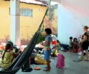 Venezuelanos são levados para abrigo na zona Norte de THE