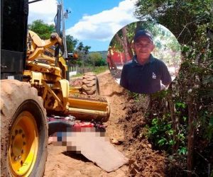 Motociclista morre após colidir com lamina de motoniveladora em Pedro II