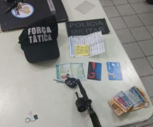 PM prende homem suspeito de roubar carro em Floriano