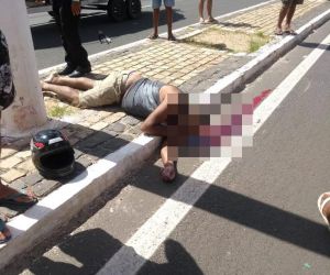 Motociclista morre após perder controle da moto e colidir com poste em Floriano