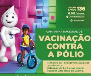 Floriano inicia Campanha Nacional de Vacinação contra Poliomielite nesta segunda-feira