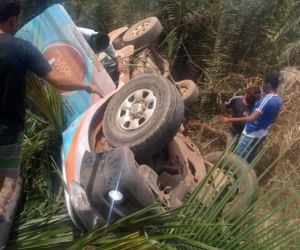 Carro capota em curva e deixa dois feridos na PI 112