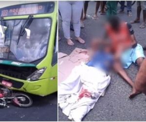 Casal suspeito de assaltos sofre acidente na zona norte de Teresina