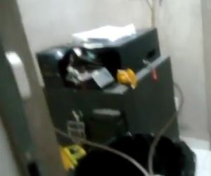 Bando amarra cabo de aço em cofre durante tentativa de assalto a posto