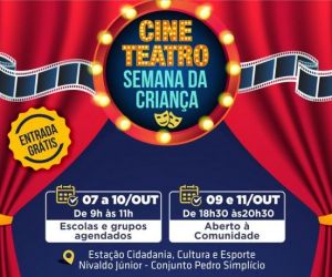 Secretaria de Cultura lança "Cine Teatro Semana da Criança"