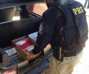 PRF apreende cigarros contrabandeados no município de Buriti dos Lopes, no Norte do Piauí