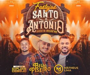 Biu do Piseiro vai agitar Barão de Grajaú em comemoração aos festejos de Santo Antônio