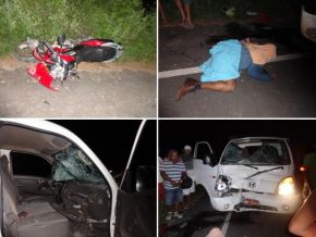 Acidente envolvendo motocicleta e caminhonete deixa uma vítima fatal e dois feridos em Floriano
