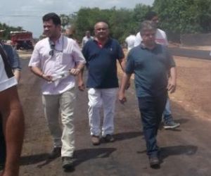 "Esta obra estruturante é o sinal do nosso trabalho", diz Gustavo Neiva em visita a Floriano
