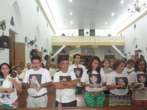 Parentes e amigos prestaram últimas homenagens a Juscelino Bezerra em missa de 7° dia