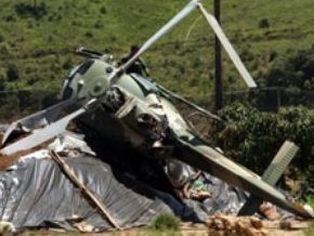 Acidente com helicóptero do Exército deixa um ferido em Nova Friburgo