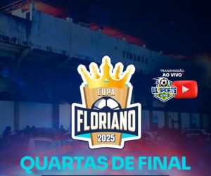 Quartas de final da Copa Floriano 2025 agitam o Estádio Tiberão nesta terça-feira (12)