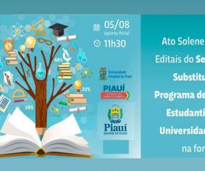 Uespi lança edital para contratar 190 professores e dará auxílio alimentação para alunos