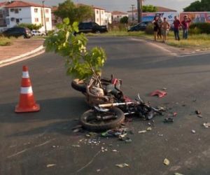 Motociclista morre após ser atropelado por caminhão na BR-343