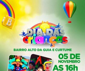 Festa em comemoração ao Dia das Crianças nos bairros Alto da Guia e Curtume acontece neste domingo