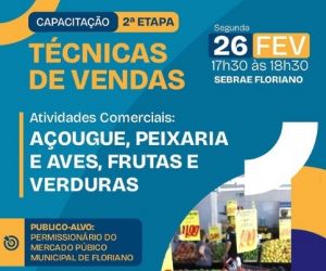2ª etapa de capacitação promete elevar o padrão dos permissionários do Mercado de Floriano