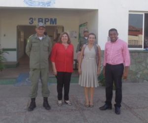 Secretária de Segurança visita Quartel da PM de Floriano