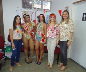 Rainha e Musa do carnaval reforçam campanha de doação no Hemocentro de Floriano