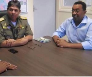 Prefeito de Floriano tem audiência com novo Comandante da Polícia Militar