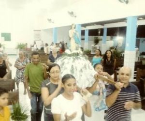 Procissão e missa abrem festejos de Nossa Senhora da Conceição no bairro Irapuá I
