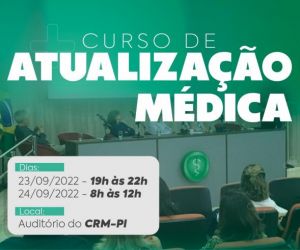 CRM-PI abre inscrições para cursos de atualização médica e para o diagnóstico de morte encefálica