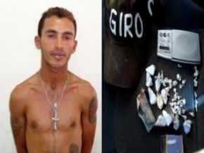 Polícia Militar prende suspeito de tráfico de drogas