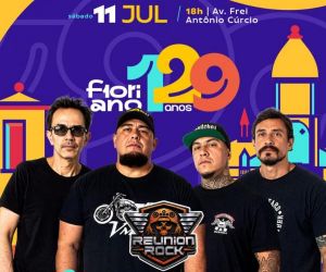 Reunion Rock encerra programação dos 129 anos de Floriano com show dos Raimundos neste sábado
