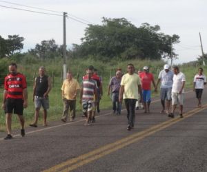 Grupo de homens realizou caminhada até o Santuário de Nossa Senhora da Guia