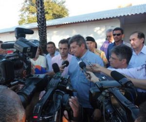 Governador Zé filho visitou obras do parque Beira-rio em Floriano
