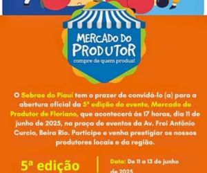 Sebrae e Prefeitura promovem 5ª edição do Mercado do Produtor em Floriano