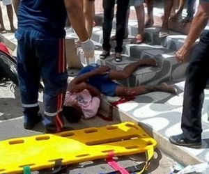 Acidente entre carro e moto deixa vítima com fratura exposta em Floriano