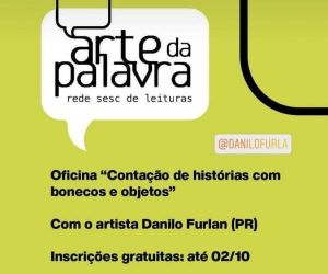 Sesc Floriano realizará Oficina "Contação de histórias com bonecos e objetos"