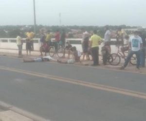 Acidente na ponte que liga Floriano a Barão de Grajaú deixa uma vítima fatal