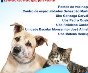 Barão de Grajaú realiza Dia D da campanha de vacinação antirrábica no próximo sábado
