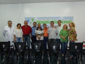 Rotary Clube de Floriano entregou cadeiras de rodas ao Hospital Tibério Nunes