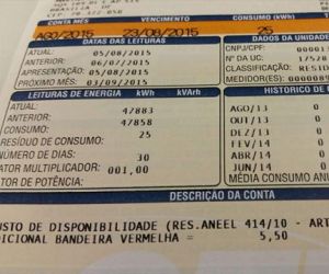 Contas de luz terão bandeira amarela no mês de julho
