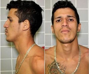 Suspeito de homicídio consegue fugir algemado de viatura ao ser transferido