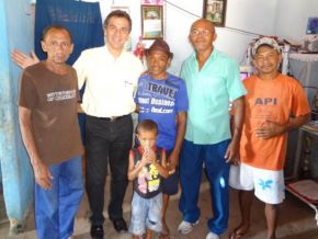 Autoridades políticas participam de almoço na localidade Pequi