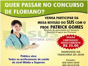 Atenção: Vem aí o Concurso de Floriano prepare-se