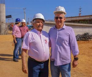 Em visita a obras, Elmano e Firmino não descartam nova aproximação