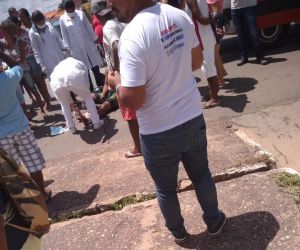 Moto vai parar embaixo de carro em acidente de trânsito em Barão de Grajaú