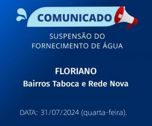 Manutenção no sistema de abastecimento de água afeta bairros em Floriano
