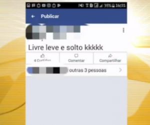 Suspeito de espancar namorada debocha após sair da prisão: "livre, leve e solto"