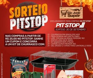 São Jorge Super: compre no Pit-Stop e concorra a um kit churrasco