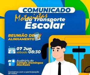 Educação convoca motoristas do transporte escolar para reunião neste sábado (07) em Barão de Grajaú