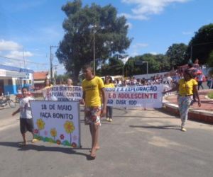 Caminhada contra exploração sexual de crianças é realizada em Barão de Grajaú