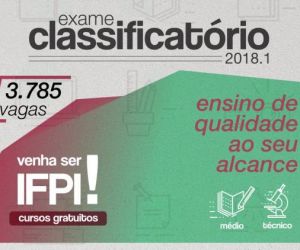 IFPI divulga edital para 3.785 vagas em cursos técnicos